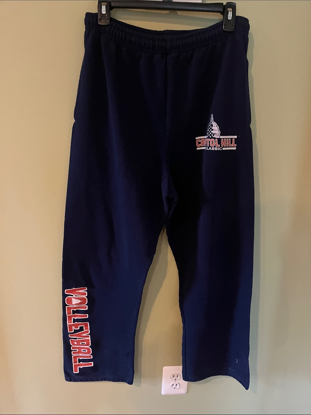 Classic Navy Kids Sweatpants - Volleyball Graphic
